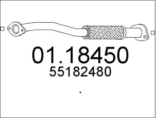 изпускателна тръба MTS 01.18450