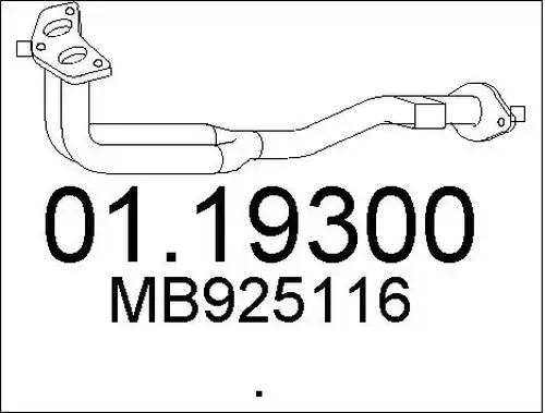 изпускателна тръба MTS 01.19300