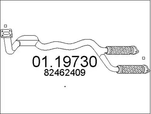 изпускателна тръба MTS 01.19730
