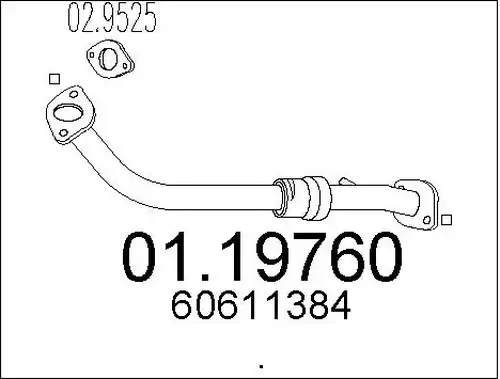 изпускателна тръба MTS 01.19760
