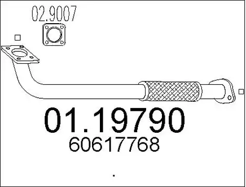 изпускателна тръба MTS 01.19790