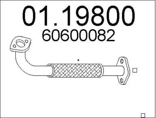 изпускателна тръба MTS 01.19800