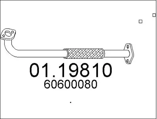 изпускателна тръба MTS 01.19810