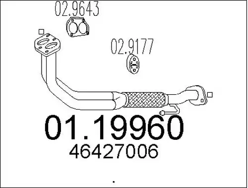 изпускателна тръба MTS 01.19960