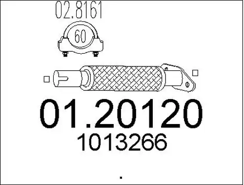 изпускателна тръба MTS 01.20120