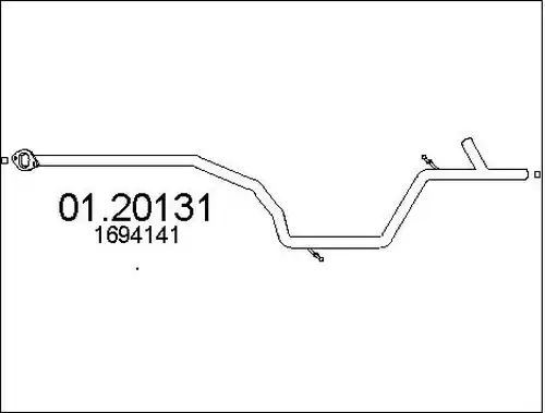 изпускателна тръба MTS 01.20131