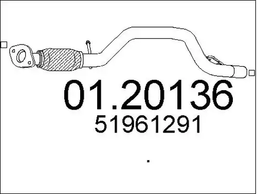 изпускателна тръба MTS 01.20136