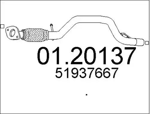 изпускателна тръба MTS 01.20137
