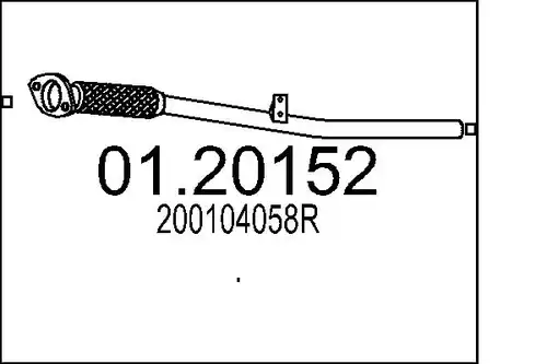 изпускателна тръба MTS 01.20152