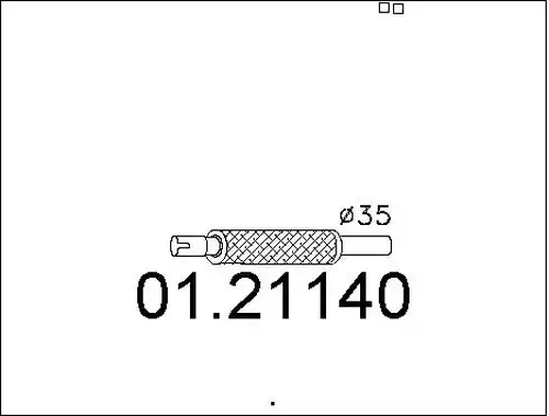 изпускателна тръба MTS 01.21140
