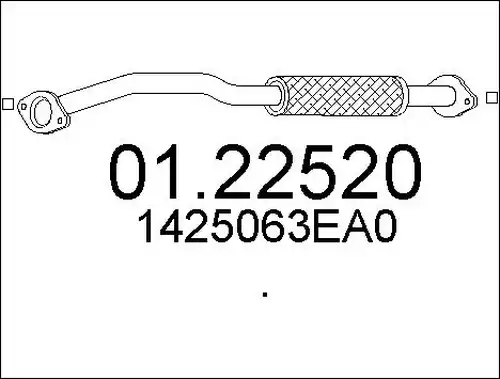изпускателна тръба MTS 01.22520