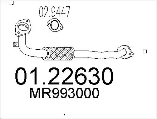 изпускателна тръба MTS 01.22630