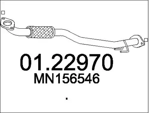 изпускателна тръба MTS 01.22970