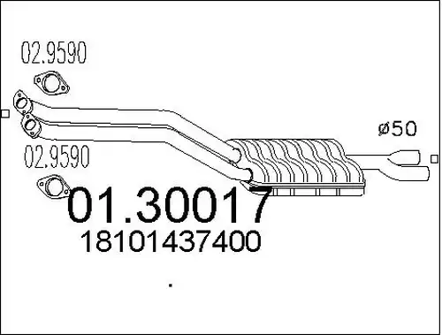 предно гърне MTS 01.30017