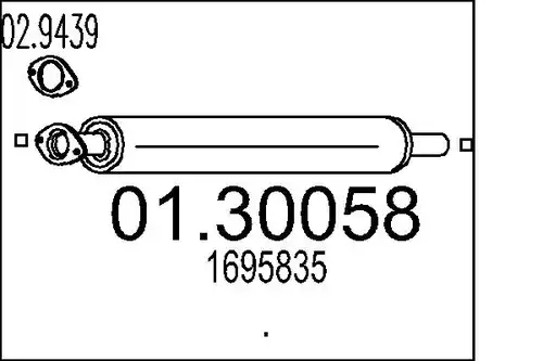 предно гърне MTS 01.30058