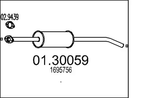 предно гърне MTS 01.30059