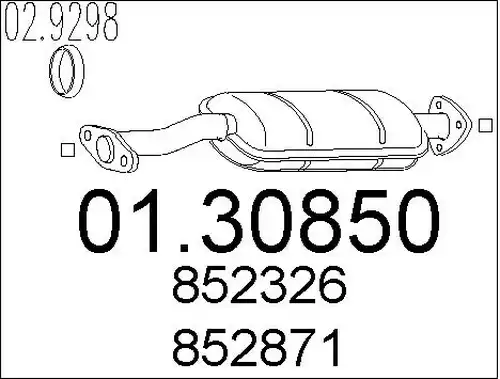 предно гърне MTS 01.30850