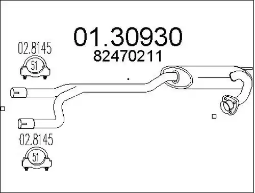 предно гърне MTS 01.30930