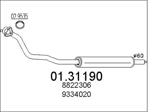 предно гърне MTS 01.31190