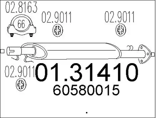 предно гърне MTS 01.31410