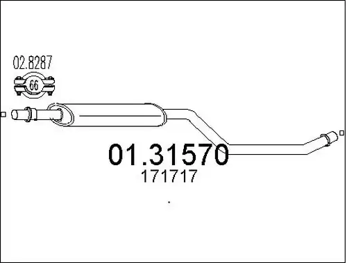 предно гърне MTS 01.31570