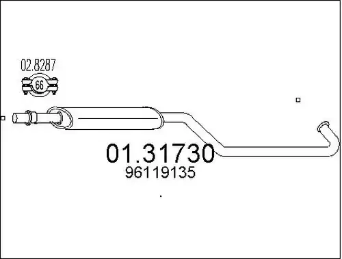 предно гърне MTS 01.31730