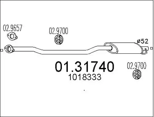 предно гърне MTS 01.31740