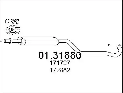 предно гърне MTS 01.31880