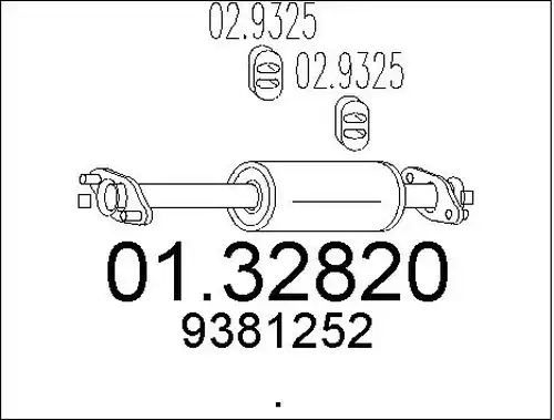 предно гърне MTS 01.32820