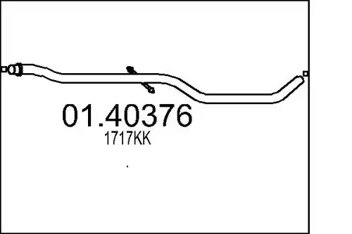 изпускателна тръба MTS 01.40376