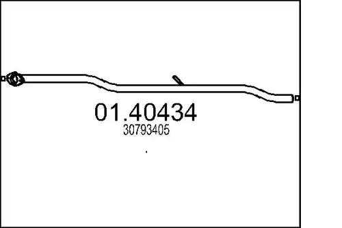 изпускателна тръба MTS 01.40434