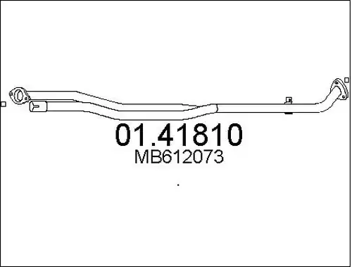 изпускателна тръба MTS 01.41810