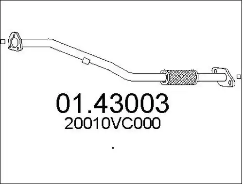 изпускателна тръба MTS 01.43003