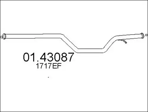 изпускателна тръба MTS 01.43087