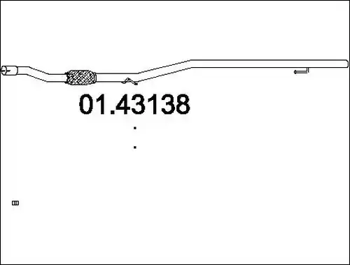 изпускателна тръба MTS 01.43138