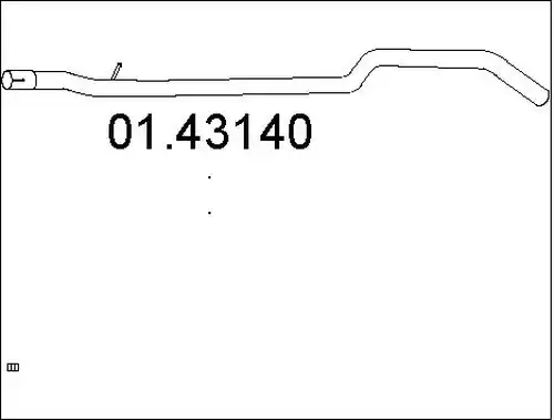 изпускателна тръба MTS 01.43140