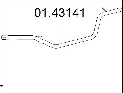 изпускателна тръба MTS 01.43141