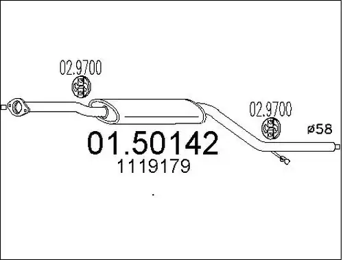 крайно гърне MTS 01.50142