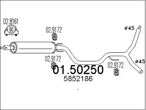 средно гърне MTS 01.50250