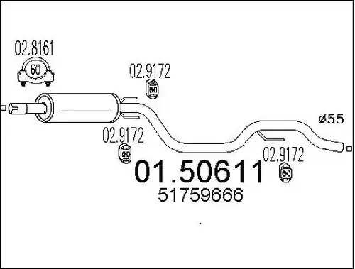 средно гърне MTS 01.50611