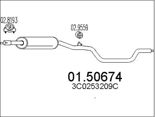 средно гърне MTS 01.50674