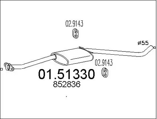 средно гърне MTS 01.51330