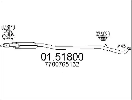 средно гърне MTS 01.51800