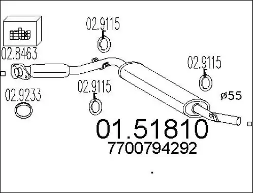 средно гърне MTS 01.51810