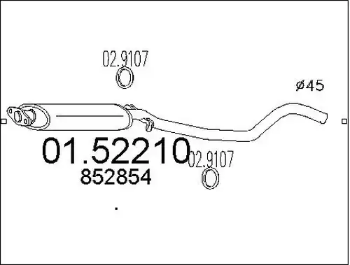 средно гърне MTS 01.52210