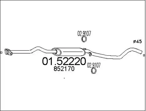 средно гърне MTS 01.52220