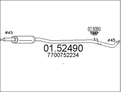 средно гърне MTS 01.52490