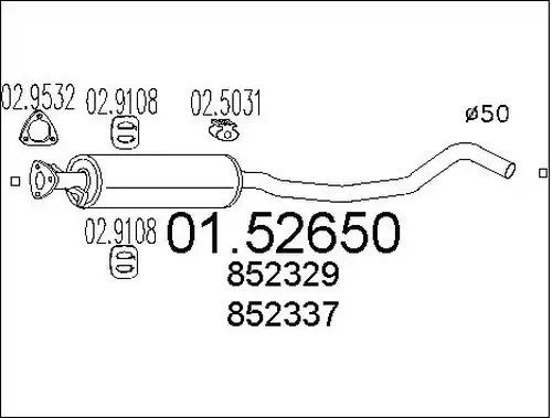 средно гърне MTS 01.52650