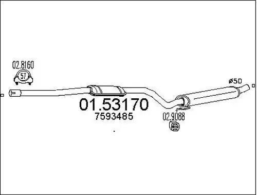 средно гърне MTS 01.53170