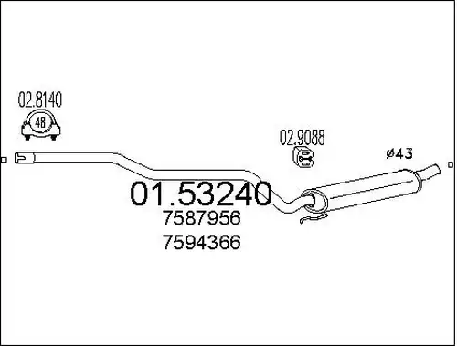 средно гърне MTS 01.53240